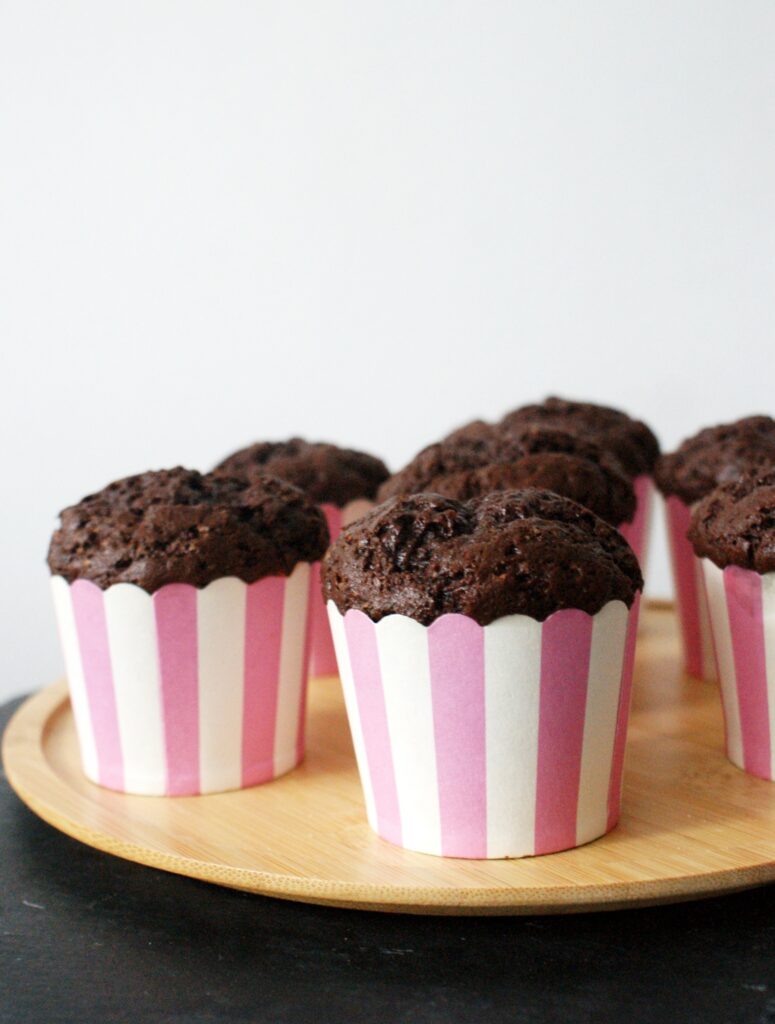 Muffinki czekoladowe z bananami